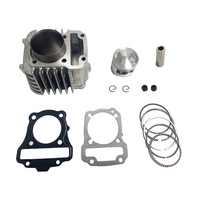 Pièce de rechange pour moto WAVE110, kit de cylindre pour moto, composants, piston de 53 mm, alliage d'aluminium, argent