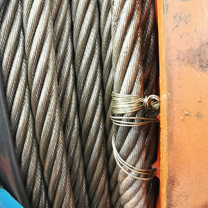 6X29f เชือก8 ~ 120มม. ทำจากเหล็กชุบสังกะสีหรือเชือกเหล็ก ungalvanized สำหรับยกรถเครนยกรถบรรทุก - Product Image 2