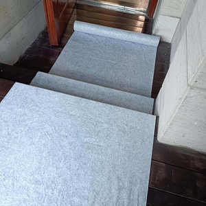 Feutre de protection de sol auto-adhésif gris mat 160 g/m² de qualité industrielle, robuste, pour peintre, en vrac B2B - Product Image 2