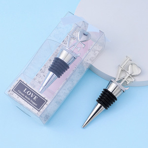 Love <b>Wine</b> <b>Stopper</b> Zinc Alloy Heart Shape Valentine'S Day Wedding Gift Bottle Sealer - Product Image 3