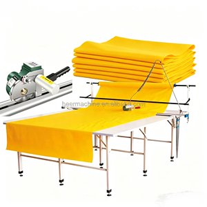 電動半自動ストレートナイフ丸刃多層不織布端切り機 - Product Image 2