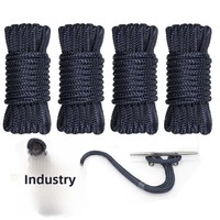 Cordage de quai marin en nylon double-tressé DOCK LINE, corde d'amarrage pour yacht, 1-1000m