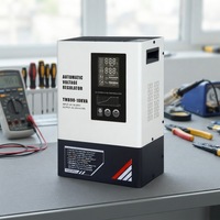 Régulateur de tension automatique monophasé 20 KVA avec affichage LED, interrupteur de bypass et protection complète pour maison, atelier, usine