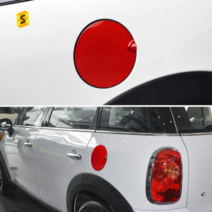 Shasha carbone véritable Fiber de carbone voiture intérieur accessoires couvercle de réservoir de carburant pour <span class=keywords><strong>Mini</strong></span> <span class=keywords><strong>Cooper</strong></span> <span class=keywords><strong>R56</strong></span> <span class=keywords><strong>R56</strong></span> LCI Clubman R55 Clubman R55 LCI - Product Image 3