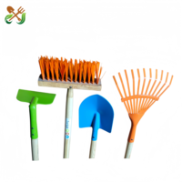Ensemble d'outils de jardinage pour enfants, pelle en acier inoxydable personnalisée, sûre pour les enfants, avec manche en bois, pelle colorée, accessoires de jardinage
