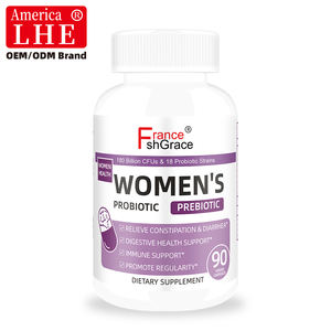 Complément Probiotique Prébiotique Bio pour Femmes pour Soutenir la Digestion Intestinale et Renforcer l'Immunité 90 Capsules Probiotiques Prébiotiques pour Femmes - Product Image 1