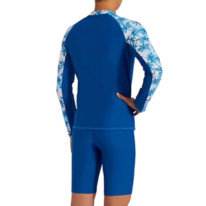 Gilet Anti Slip Rash da <span class=keywords><strong>uomo</strong></span> da Surf da <span class=keywords><strong>uomo</strong></span> magliette da nuoto giovanili boxe Rash Guard in Nylon con stampa personalizzata a maniche lunghe Set di Zip per Surf da spiaggia - Product Image 3