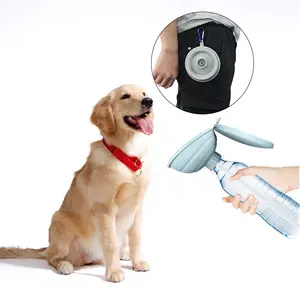 Garrafa de água portátil para animais, tigela de água para animal de estimação, cão, com controle de estiramento, para beber água no ar livre