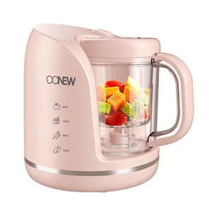 เครื่องนึ่งอาหารไฟฟ้าแบบพกพา 4-in-1 เครื่องปั่น เครื่องอุ่นขวด<span class=keywords><strong>นม</strong></span> สำหรับการเดินทางและใช้ในบ้าน - Product Image 1