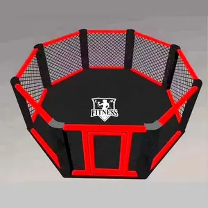 Professional Customized 6m Color Logo Martial Arts Octagon Cage For Boxing Competition MMA