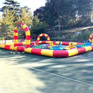 Pista de Carreras Inflable Portátil, Área de Pista de Go Karts Inflable, <span class=keywords><strong>Arena</strong></span> de Autos de Choque Inflable - Product Image 4