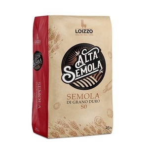 Farine tout usage Molini Loizzo de haute qualité, 25 kg, sac en papier, fabriquée en Italie pour des pâtes spéciales et fraîches - Product Image 1
