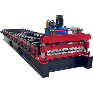 공장 가격 금속 강철 프로필 구조 알루미늄 골판지 지붕 시트 패널 단계 타일 롤 성형 기계 - Product Image 6
