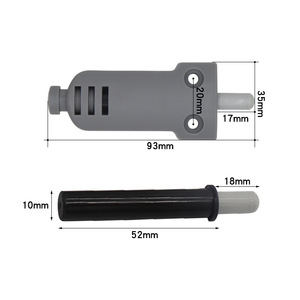 Dispositif anti-collision pour porte d'armoire Jin Aoding, en acier inoxydable robuste, pour porte d'armoire, tampon silencieux - Product Image 4