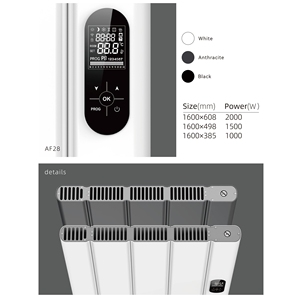 <span class=keywords><strong>Radiateur</strong></span> électrique en aluminium à haute efficacité énergétique AVONFLOW avec <span class=keywords><strong>thermostat</strong></span> - Product Image 6