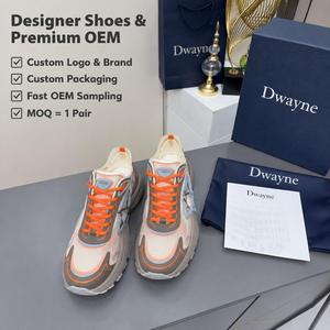 Zapatillas de Diseño de Lujo 2026 para Hombre y Mujer, Zapatillas Deportivas de Malla de Alta Calidad en Naranja, Gris y Blanco, Plataforma Gruesa, Estilo Casual y Deportivo, Nuevo - Product Image 1