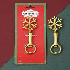 Christmas <b>Wine</b> <b>Stopper</b> Bottle Opener Zinc Alloy 16x8cm Holiday Gift Party Decorative <b>Wine</b> Accessory - Product Image 4