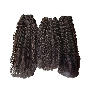 Extensions de cheveux naturels bouclés indiens bruts, ondulés en profondeur, 36 pouces - Product Image 1