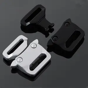 Wholesale Zinc Alloy Pet Dog Collar Belt Buckles Good Quality 15mm Metal Side Release Quick Buckles