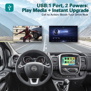 Interfaz Multimedia Inalámbrica Apple CarPlay <span class=keywords><strong>para</strong></span> Opel Vivaro 2014-2018, Navegación con Cámara de Reversa, Android Auto - Product Image 5