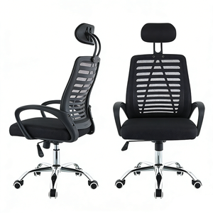 Silla <span class=keywords><strong>de</strong></span> Oficina Ergonómica Moderna para el Hogar y la Sala <span class=keywords><strong>de</strong></span> Estar, Silla <span class=keywords><strong>de</strong></span> Estudio con Reposacabezas Giratorio y Elevable, Diseño <span class=keywords><strong>de</strong></span> Malla - Product Image 2