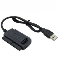 Cable Adaptador USB 2.0 IDE SATA 3 en 1 con Cubierta de PVC, Conector HDMI, para Uso Doméstico, Discos Duros, CD-ROM, Audio, Monitor, Altavoz