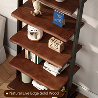 Estantería de Madera Maciza de Diseño Simple, Venta al Por Mayor de Fábrica, Librería de 3/4/5 Niveles
