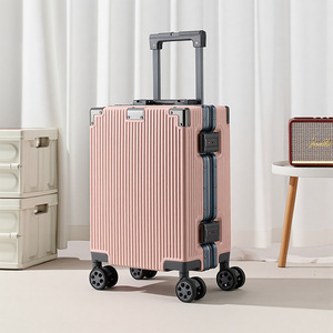 Equipaje de embarque de lujo de 16 pulgadas, <span class=keywords><strong>Maleta</strong></span> de viaje con cable ligero, rueda de 360 °, varilla de tracción de aluminio, equipaje pequeño para hombres y mujeres - Product Image 6