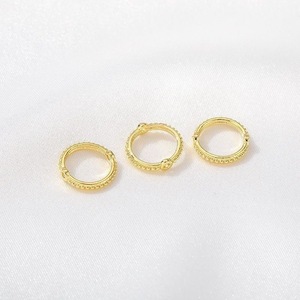 A buon mercato all'ingrosso 100 pz/borsa rotondo in oro placcato argento anello cerchio <span class=keywords><strong>perline</strong></span> cornici per la creazione di gioielli - Product Image 3