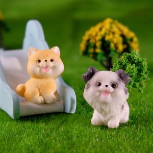 Grosir DIY dekorasi anjing kreatif hewan miniatur rumah boneka aksesoris dekorasi segar lumut terarium ornamen hadiah anak-anak - Product Image 3