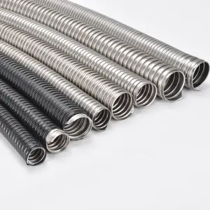 6/8/10/12mm 16mm 20/25/32/40/50mm Stainless Steel Flexible Conduit Metal Hoses Flex Tubing