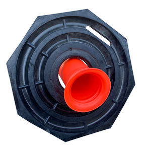 交通プラスチック警告フレキシブルデリニエーターポストパーキングサインフレキシブルガイドPEポスト、ラバーブラックベース - Product Image 3