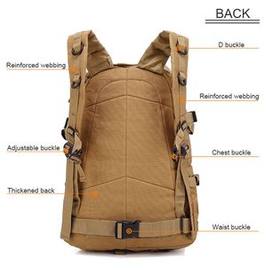 Sac à dos tactique imperméable pour la chasse, le sport de plein air et la randonnée, nouveau design Molle - Product Image 3