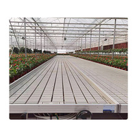 Grands systèmes de serres hydroponiques Banc de pépinière Abri en plastique avec ABS et table de circulation pour l'agriculture