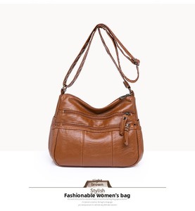 Bestseller Damen Schultertasche mit Reißverschluss PU-Material Wasserdicht Diebstahlsicher Leichtgewichtig Weicher Griff Individuelles Logo - Product Image 3