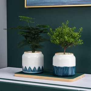 Nueva decoración del hogar <span class=keywords><strong>macetas</strong></span> de flores de cerámica <span class=keywords><strong>a</strong></span> granel pequeñ<span class=keywords><strong>a</strong></span> maceta suculenta esmaltada pintada <span class=keywords><strong>a</strong></span> <span class=keywords><strong>mano</strong></span> - Product Image 6