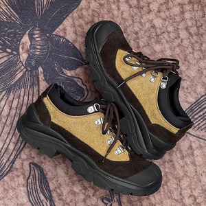 Zapatos de Montañismo para Hombre con Suela Gruesa, Novedad 2026, con Cordones, Estilo Casual, con Parches, a la Moda - Product Image 1