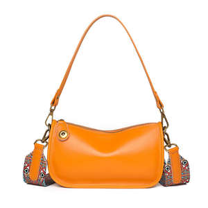 Vegetable Tanned <strong>Leather</strong> Women's Double Shoulders Crossbody Messenger <strong>Italy</strong> Style Small Bag - Product Image 1