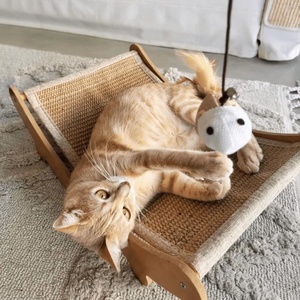 <span class=keywords><strong>Cat</strong></span> Coçar <span class=keywords><strong>Lounge</strong></span> Cama Sofá com Sisal Pad para Gato Moagem Garras para Gatos Indoor - Product Image 5