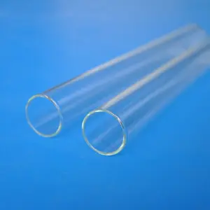Venda imperdível cilindro de vidro de tubo de quartzo de borosilicato resistente ao calor usado em laboratório
