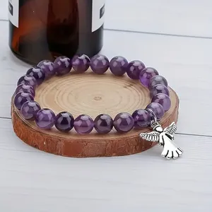Pulsera Natural de Cuentas de Vidrio Coloridas, Estimulante de la Confianza, Profesional, Pedido Mínimo Bajo, Elección de Piedras Personalizadas - Product Image 4