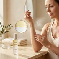 Brume parfumée hydratante visage et corps au ratio doré 7:3, biologique, de luxe, à marque privée, à base de graines de Jojoba