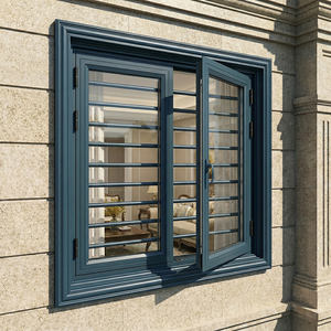 Perfil de aluminio para ventana abatible serie FMA, serie 6000, 6063 T5, marco biselado y chamuscado para villa moderna - Product Image 2