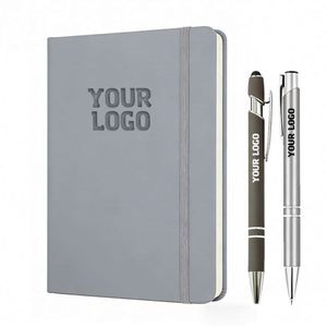 Printed Business Gift Journal Notebooks Classic Ruled Hardcover Medium Notebook A5 With Logo Custom Promotional Gifts - Product Image 1