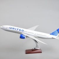 Modèle d'avion en plastique United Airlines A350 de 47 cm, cadeau