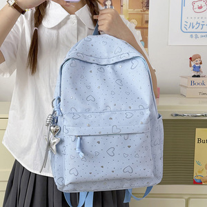 Japanese-Style New Large-Capacity <b>Backpack</b> Heart-Shaped Cross-Border Simple Casual <b>Backpack</b> - Product Image 4