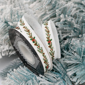 <span class=keywords><strong>Cinta</strong></span> de Algodón Mate de Lujo para Navidad y Cumpleaños, Lazo de Mariposa, Decoración para Regalos, Flores Hechas a Mano Coloridas, Embalaje para Pasteles - Product Image 2