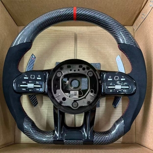 Volant en fibre de carbone pour Mercedes Benz AMG W204 W205 W211 W212 W213 W177 W216 W217 W218 W222 W253 W257 W463 <span class=keywords><strong>GLE</strong></span> G63 C63 - Product Image 1