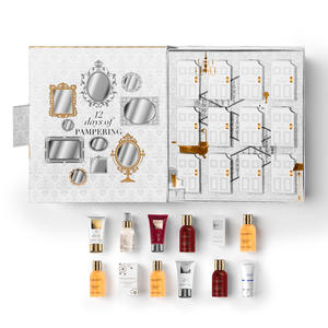 <span class=keywords><strong>Livre</strong></span> de luxe en forme de fermeture magnétique beauté calendrier de l'avent de Noël 12 jours avec plateau en plastique - Product Image 5