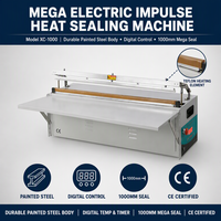 Machine de thermoscellage électrique Xicang XC-1000 avec bande de 1010 mm, corps laqué, 12 m/min pour l'emballage alimentaire et des boissons